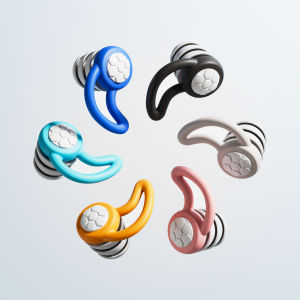 HUAK 3-Layer Reusable Noise Reduction Ear Plugs – Soft Silicone for Sleep Swim Work & Hearing Protection