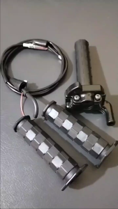 Paket Gas Spontan Yamaha YZ Thailand + Grip Kotak Oktagon Hitam