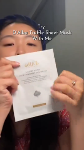 dAlba White Truffle Sheet Mask Infused with Truffle & Centella Asiatica Deep Hydration Glowing Skin Vegan Official Authentic
