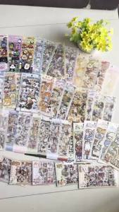 4 Sheets/pack PET Sticker Set Adorable Pet Tea Party for Childrens Journaling Material Diary Craft Supplies Waterproof