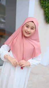 Bergo Anak Dagu VIOLA Jersey Premium Size M 7 Sampai 11 Tahun Kerudung Anak PerempuanJilbab Bayi Lucu Hijab Child Terbaru Krudung Daily Kekinian
