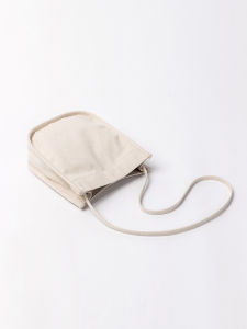 Yonben Liangfeng Canvas Bag Womens Crossbody Simple Artistic Style Student Bag Magnetic Buckle Closure Soft Shoulder