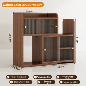 ZHUOHE | Desk Organizer Shelf Storage Cabinet for Cosmetics and Perfumes