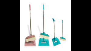 Arylic Angle Broom Brush with Comb Teeth Dustpan Set