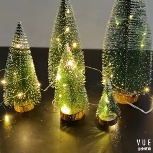 Mini Christmas Trees Artificial Tabletop Xmas Tree Mini white Christmas pine needles Indoor Outdoor Home Decor Room Party needs Christmas Decorations On Sale