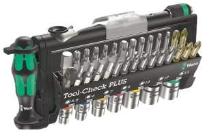 Wera 056490 Tool-Check Plus Bit Ratchet Set with Sockets - Metric 39 pieces