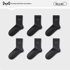 Tất dài nam MiiOW vải cotton kháng khuẩn thấm hút mồ hôi thoải mái