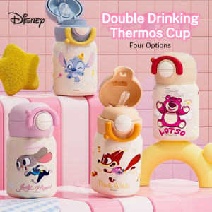 Disney | Disney Stitch Mini Insulated Cup Childrens Water Cup Compact Water Bottle Kindergarten Straw Pocket Cup 250ML