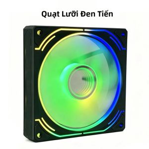 Quạt Máy Tính 3D Illusion 12CM ARGB Với 3 Mặt Gương Làm Mát Êm Ái Giao Diện 4-Pin PWM/3-PIN ARGB Quạt 9 Cánh