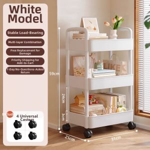 MINGZHIYIFAN | Ultra Narrow Bathroom Storage Shelf Multi-layer