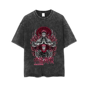 Manshu Battle Long Sleeves T-Shirt Boy Japanese Style Two-Dimensional Five-Piece Wu Hustao Youren Anime Joint Name Pure Cotton Clothes