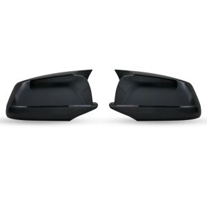 For BMW 5 Series F10 F11 F18 Pre-Lci 2011 2012 2013 1Pair Car Rearview Mirror Side Mirror Cap Rear Carbon fiber glossy black
