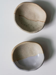 Nordic Irregular Clay Sauce Dish 3.4 Inch Retro Kiln Change Restaurant Flavor Dish Plate Creative Hot Pot Dipping Sauce Dish