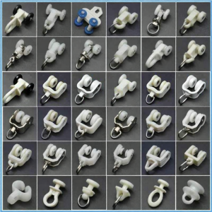Besee | Curtain Track Sliding Wheels Rollers Guide Rails Curved Rails Hooks