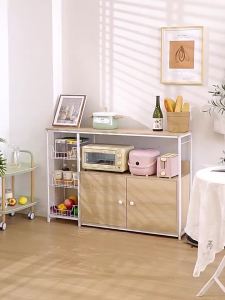 Movable Island Table Kitchen island Table Movable Kitchen Island Table For Kitchen Multi-Functional Floor Multi-Layer Pot Storage Home Cabinet