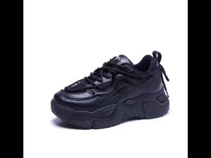 Addision (มาใหม่) รองเท้าผ้าใบผู้หญิง รองเท้าแฟชั่นสไตส์เกาาหลีสุดฮิต เสริมส้น5cm NO.A0177 พร้อมส่ง