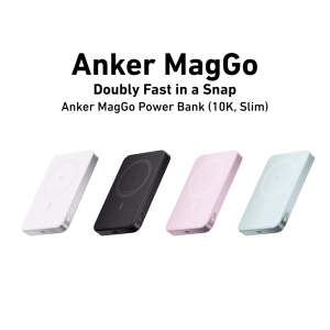 Anker MagGo Power Bank 10K 15W Qi2 Wireless Charging 30W Fast Charging 10000mAh High Capacity Portable Charger for iPhone 15/14/13/12 Series and AirPods A1664