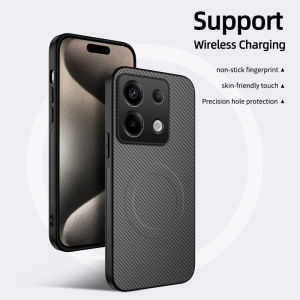 For Magsafe Magnetic Solid Color Carbon Fiber Bumper Phone Case For Xiaomi 15 Ultra 14T Pro Redmi Note 13 14 Pro Plus 14C 13C 13