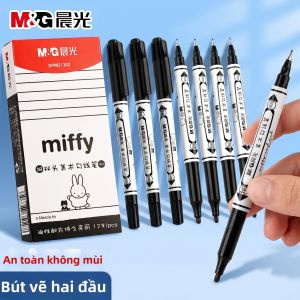 M&G | Black and Red Waterproof Quick Drying Oil-based Marker
