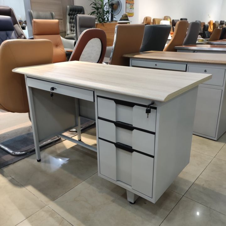 Steel Computer Desk Iron Desk Metal Workbench Waterproof Office Desk ...