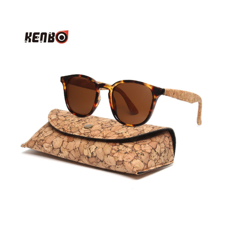 Kenbo Square Polarized Wooden Sunglasses For Men Women Fashion Wood Sun Glasses Design UV400 Bamboo Grain Eyewear With Gold Case