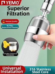 YEMO | No-Filter-Replacement Anti-Splash Kitchen Faucet Filter Universal Interface