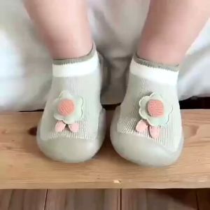 Jin.Lucky รองเท้าหัดเดินเด็ก พื้นยางซิลิโคน รองเท้าเด็กกันลื่น พร้อมส่ง คลิกที่นี่ สำหรับเปลี่ยนแปลงขนาด