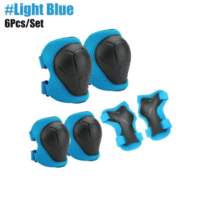Kids Knee Pads Elbow Pads Age 3-7 Toddler Boys Girls 6 In 1 Protective Gear Safety Set with Wrist Guard for Skating Cycling New