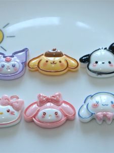 Handmade DIY Sanrio Resin Accessories Bright Surface Line Drawing Mobile Phone Case Hair Clip Fridge Magnet Keychain Creamy Glue