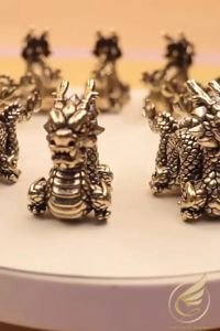 Decor Mini Tượng Rồng Dễ Thương Tượng 12 Con Giáp Tuổi Thìn Trang Trí Tiểu Cảnh Bằng Đồng Thau - Đồ Đồng Thuận Tâm