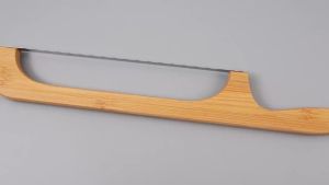 Sourdough Bread Slicer for Homemade Bread Wooden Breads Bow Knife with Stainless Steel Blades Serrated Sourdough Breads Knife