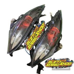 1 Set Lampu Sein Sen Depan Custom Smoke Oren Assy Plus Fitting Sen Yamaha Mio J Custom Smoke