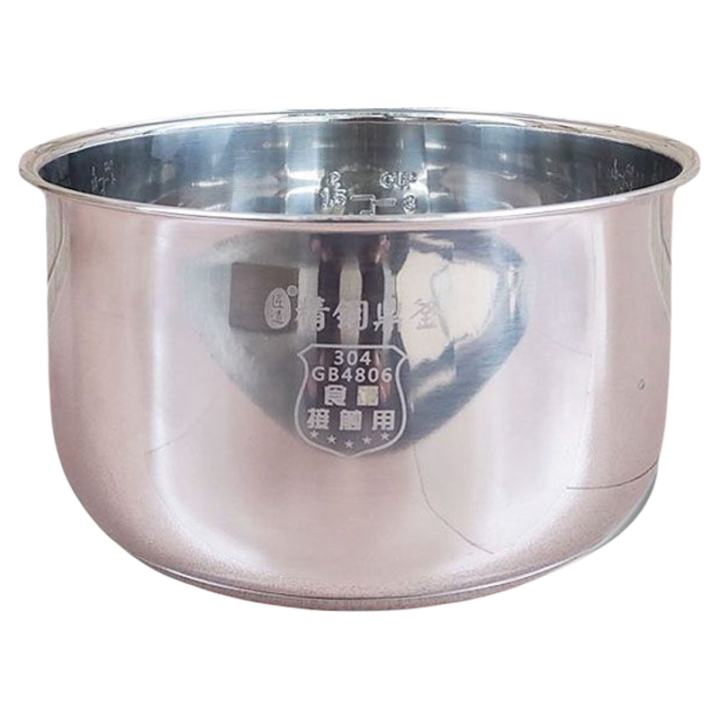 Stainless Steel 304 Non-Coating Inner Pot
