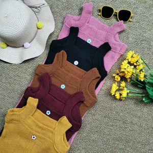Dres Rajut Kancing Anak perempuan Yura Usia 2 sampai 4 Tahun