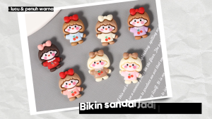 Aksesoris Hiasan Sandal Lucu Karakter Kartun – Aksesoris Sandal Warna-Warni Untuk Anak & Dewasa AZ