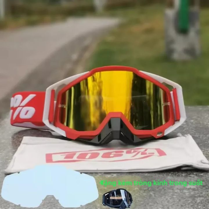 PITSCOTTFOX100 Unisex Chống Gió Kính Đi Xe Máy Chống Bụi Đua Xe Đạp Xe ...