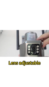 4G Solar Camera Dual Lens Panoramic 8MP 4K Wireless Outdoor Security CCTV with PIR Human Detection Night Vision