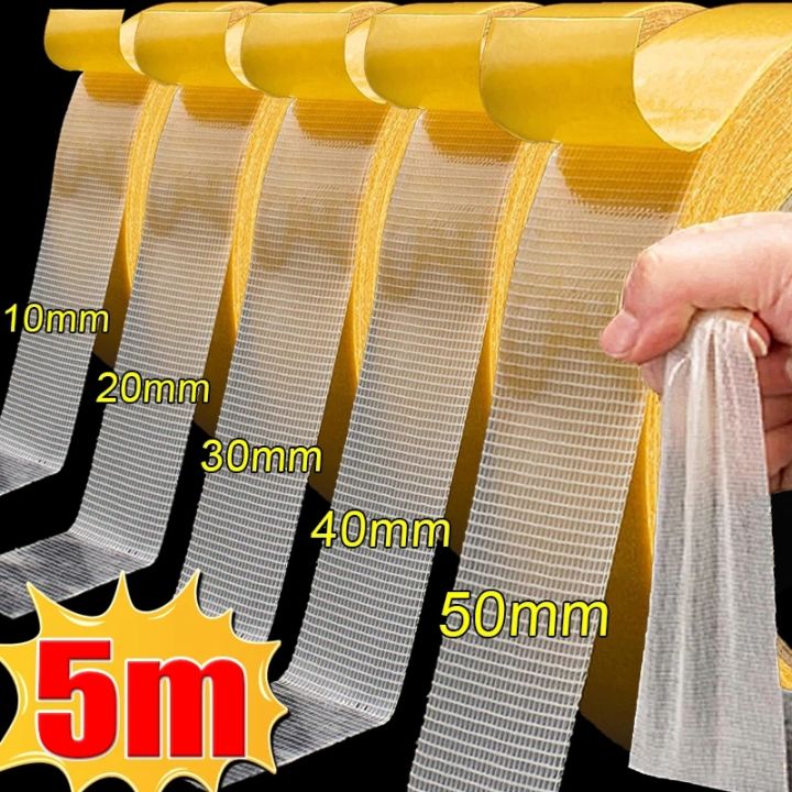 5M High Viscosity Tapes Double Sided Cloth Base Grid Tapes Waterproof