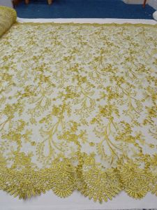 Murah! Tulle spenggel bordir pinggir Prada/Bahan kebaya full payet