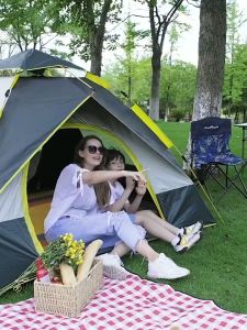 Waterproof Automatic 4-5/6-7/8-10 Person Tent Outdoor Waterproof Camping Two Doors Double Layer Tent for Camping Waterproof 4 to 5 Person Tent Outdoor Waterproof Camping Instant Sunscreen Waterproof Tent For Camping Waterproof Outdoor Camping Tent