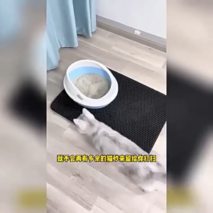Cat Litter Mat Waterproof And Anti Slip EVA Double-Layer Pet Litter Mat litter pad Bottom Non-slip Litter Box Mat Litter Trapper