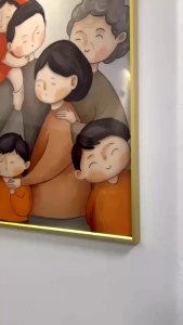 Tranh Gia Đình Ông Bà Cha Me Con/ Tranh Gia Đình/ Tranh Treo Hành Lang/ Cầu Thang/ Quà Tặng