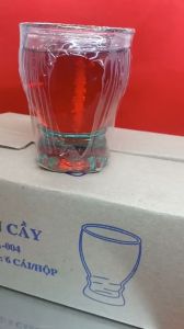 Đèn cầy ly 004 [hop =6ly] cao 11cm x R 9cm đốt liên tục 3 ngày | Nến ly [Combo 6ly] để bàn thờ | Đồ cúng đồ phong thủy