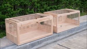 LP83 กรงไม้ อะคริลิค ขนาดใหญ่ เป็นไม้เกรดA สำหรับสัตว์เลี้ยง หนูแฮมเตอร์ งู เม่น แกสบี้ นก กระต่าย กิ้งก่า เต่า