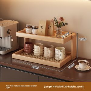 CHUJUN | Minimalist New Chinese Style Display Rack for Cups and Tea Set Multi-layer
