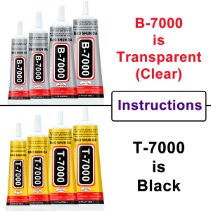 Strong soft adhesive for repairing mobile phones B7000 transparent adhesive T7000 black multi-purpose adhesive for DIY B7000/T7000 High-strength adhesive for repairing footwear with precision applicator