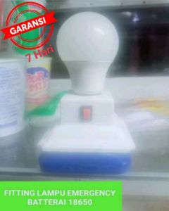 FITTING LAMPU EMERGENCY BATTERAI 18650 (3-50) WATT