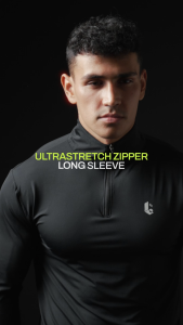 Lockerwear Kaos Lengan Panjang Baju Long Sleeve Olahraga Pria Sport Zipper Quick Dry Fit Gym Fitness Running Jogging