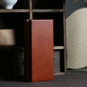 New High-End Bamboo Souvenirs 3 Bubble Pack Tea Package Box Empty Gift Box Black Tea Rock Tea Gift Box Tea Box