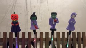 other | 6pcs/set Solar-Powered Halloween Decoration Lawn Lights For Garden Pumpkin Ghost Design Outdoor LED Yard Lights Holiday Lamp 601